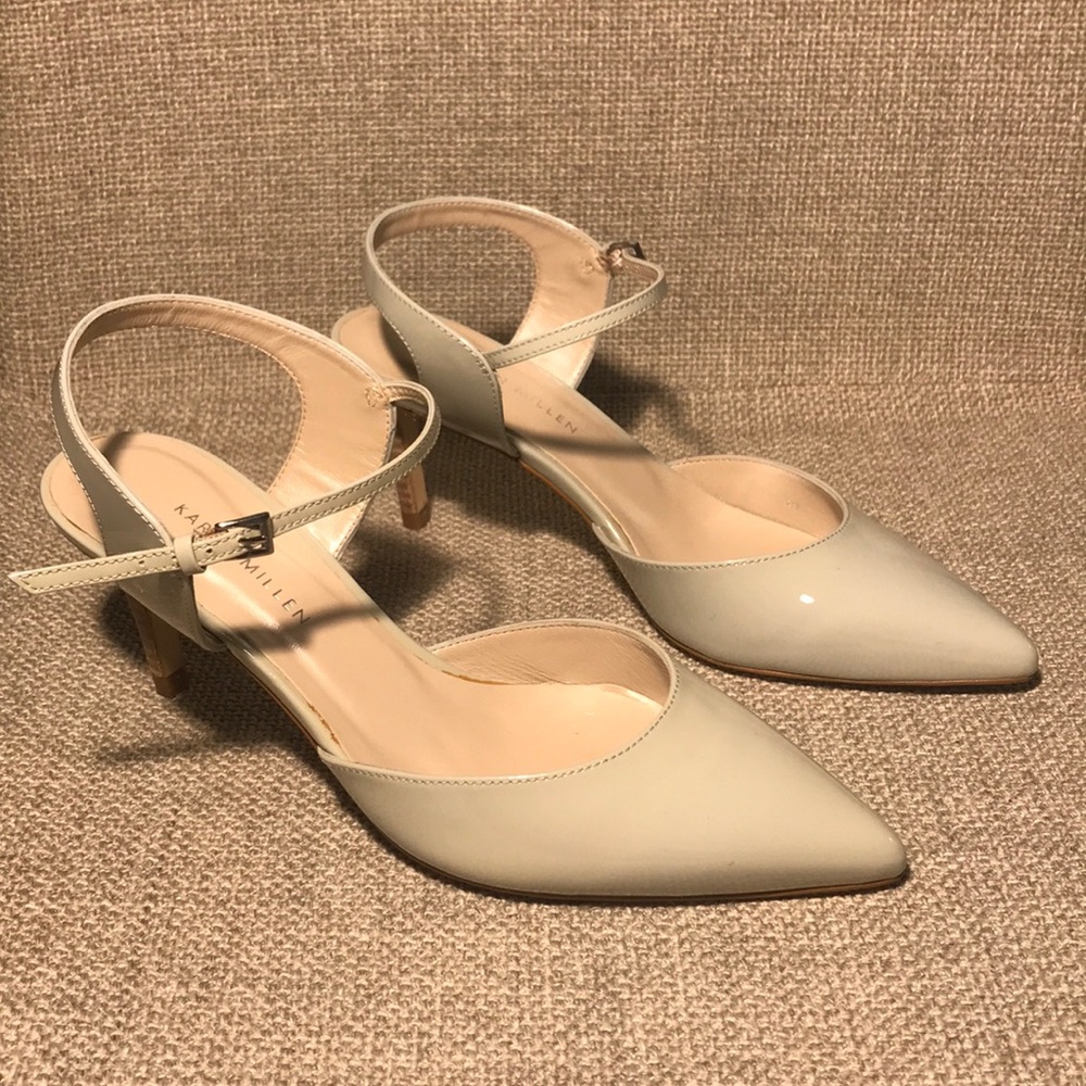 Karen Millen Pale Green Pointy Toe Heel
